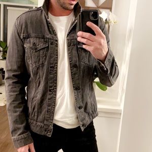 All Saints Grey Denim Jacket